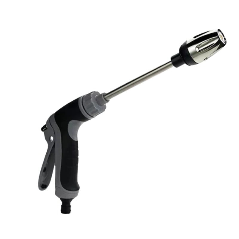 High Pressure Hose Attachment with Dual Rotating Nozzles and 360 Degree Rotation