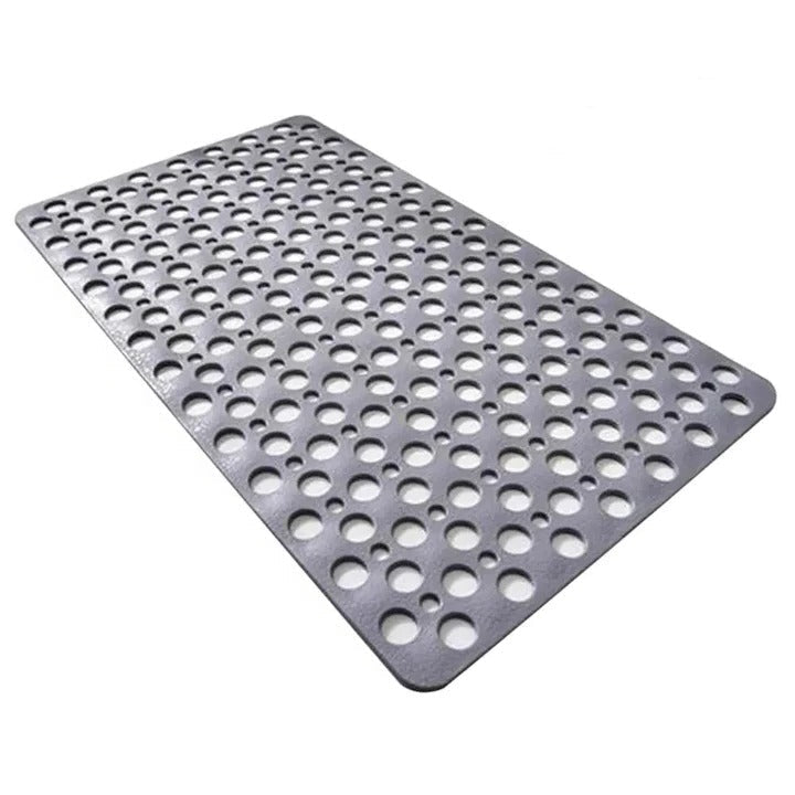 Suction Cup Shower Mat with a Textured Surface and Water Drainage in Seven Colors