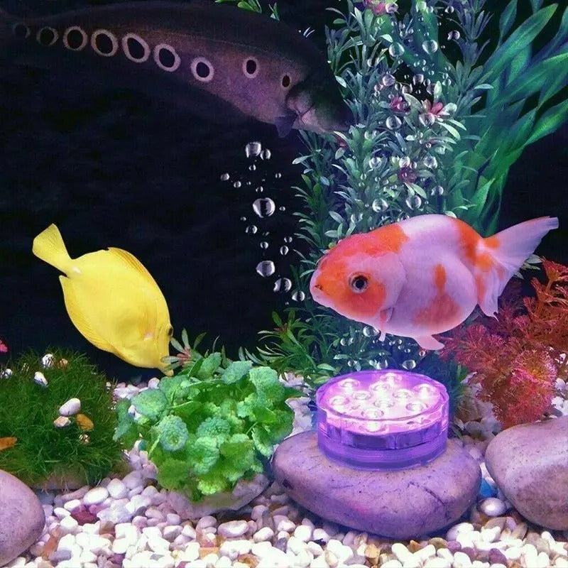 Underwater LED Light with 16-Color Remote and Multiple Mounting Options