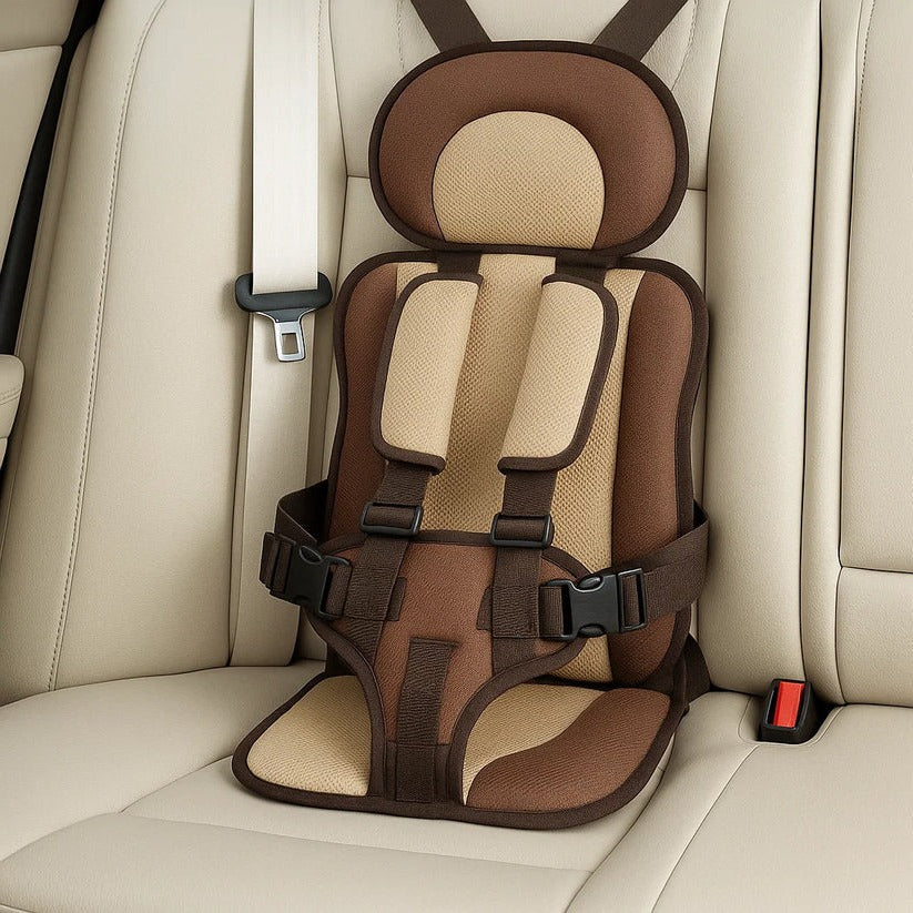 Portable Child Travel Seat with Five Point Harness and Head Support, Foldable