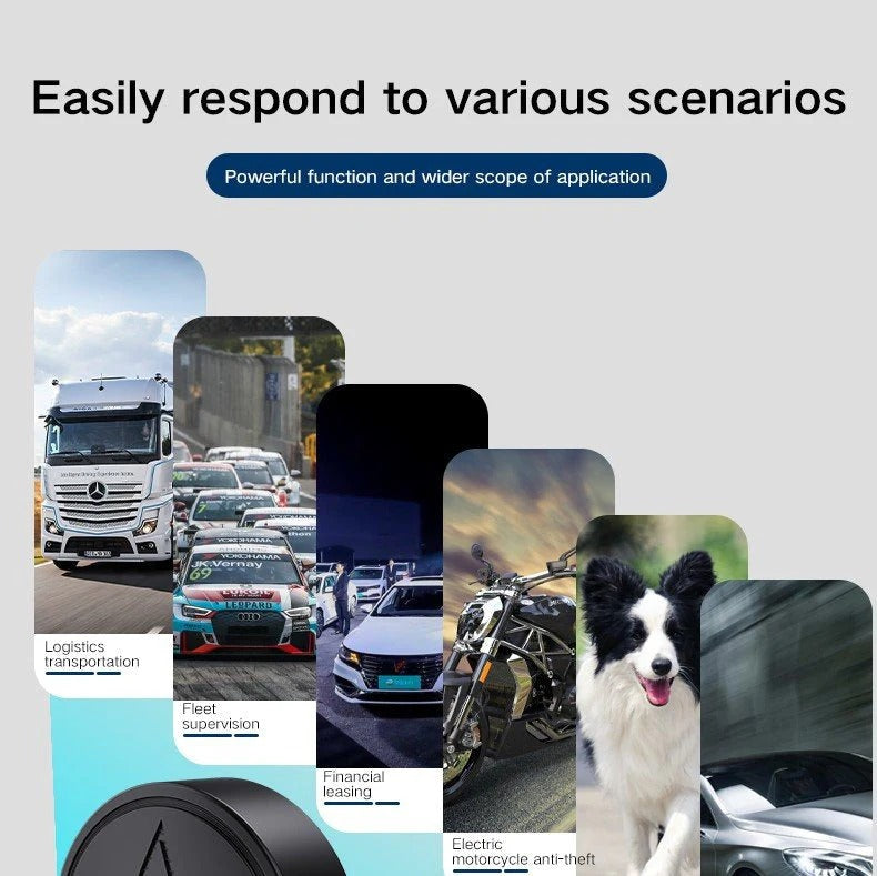 GPS Tracker with Magnetic Mount and 30-Day Battery for Vehicles