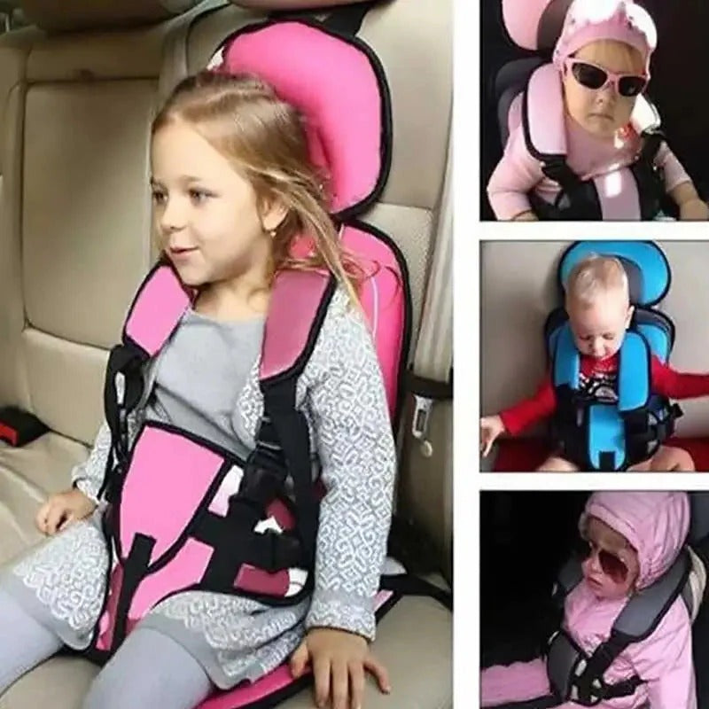 Child Car Seat Cushion with Five Point Harness and Foam Padding