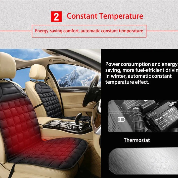 Car Seat Heating Pad with Dual Power Settings and Anti-Slip Backing All Vera Mart