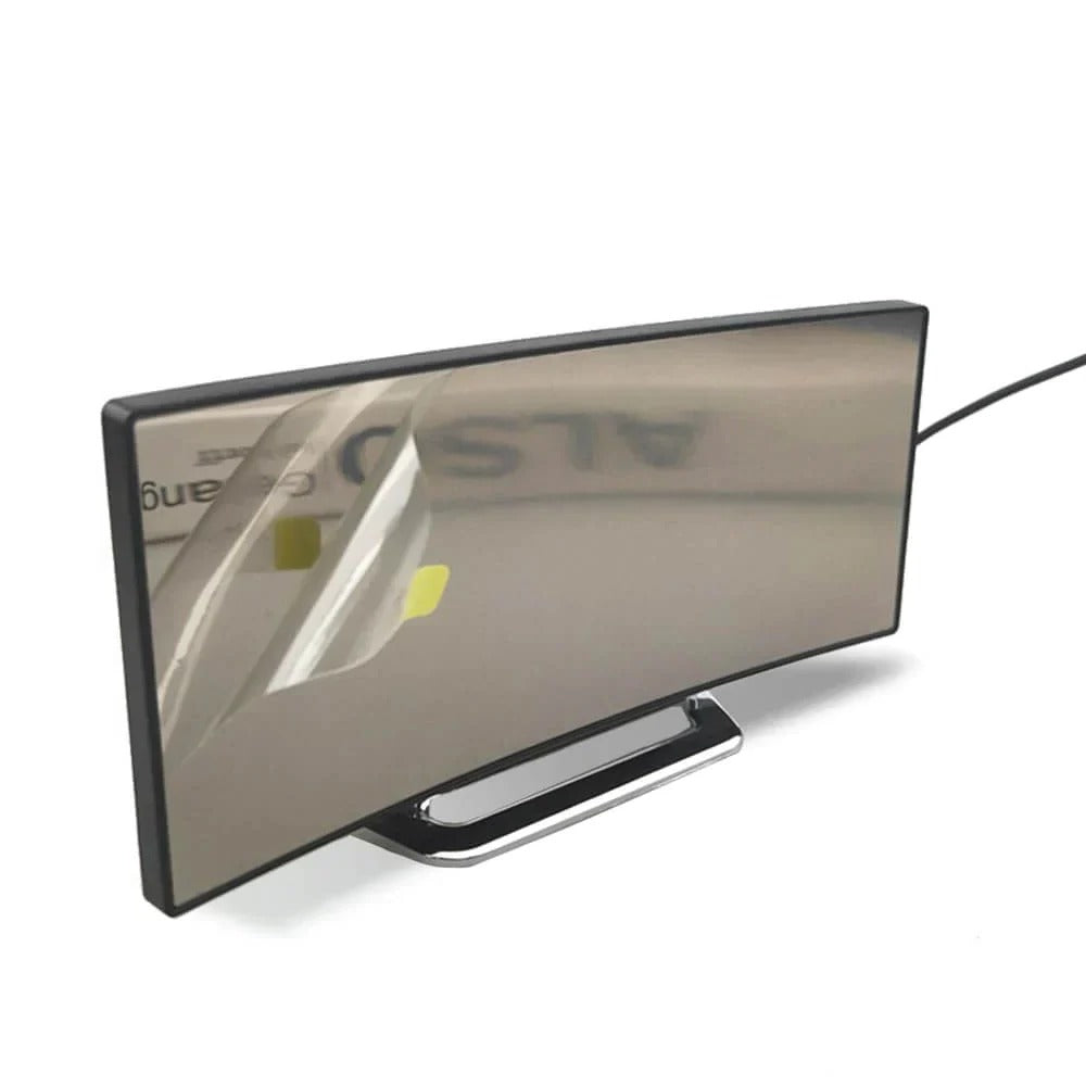 LED Digital Clock with Curved Frame and Adjustable Brightness, Alarm Function