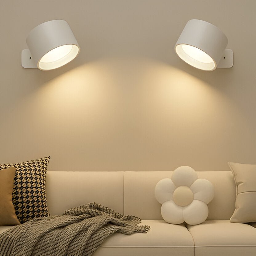 Cordless Wall Light with Magnetic Rotation and Touch Control, 3 Color Temperatures - Alverraliving
