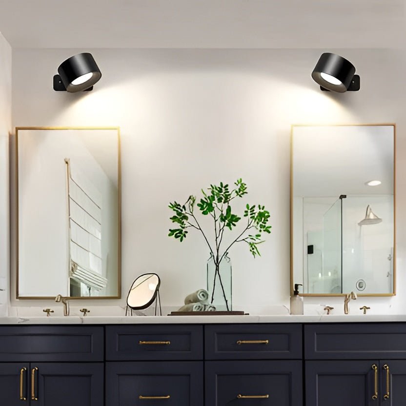 Cordless Wall Light with Magnetic Rotation and Touch Control, 3 Color Temperatures - Alverraliving