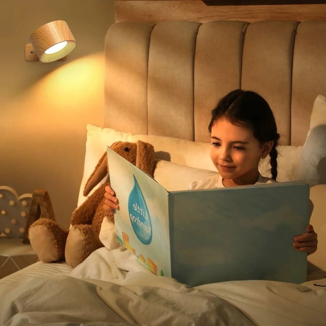 Cordless Wall Light with Magnetic Rotation and Touch Control, 3 Color Temperatures - Alverraliving
