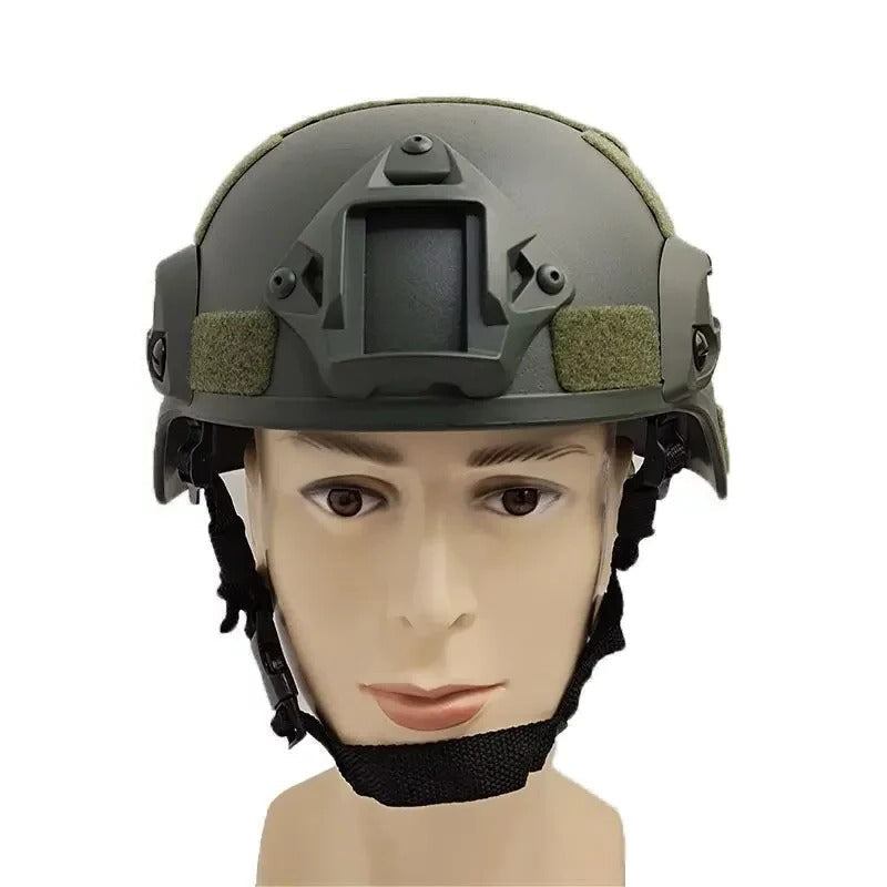 Tactical Helmet with Vented Shell for Outdoor Training
