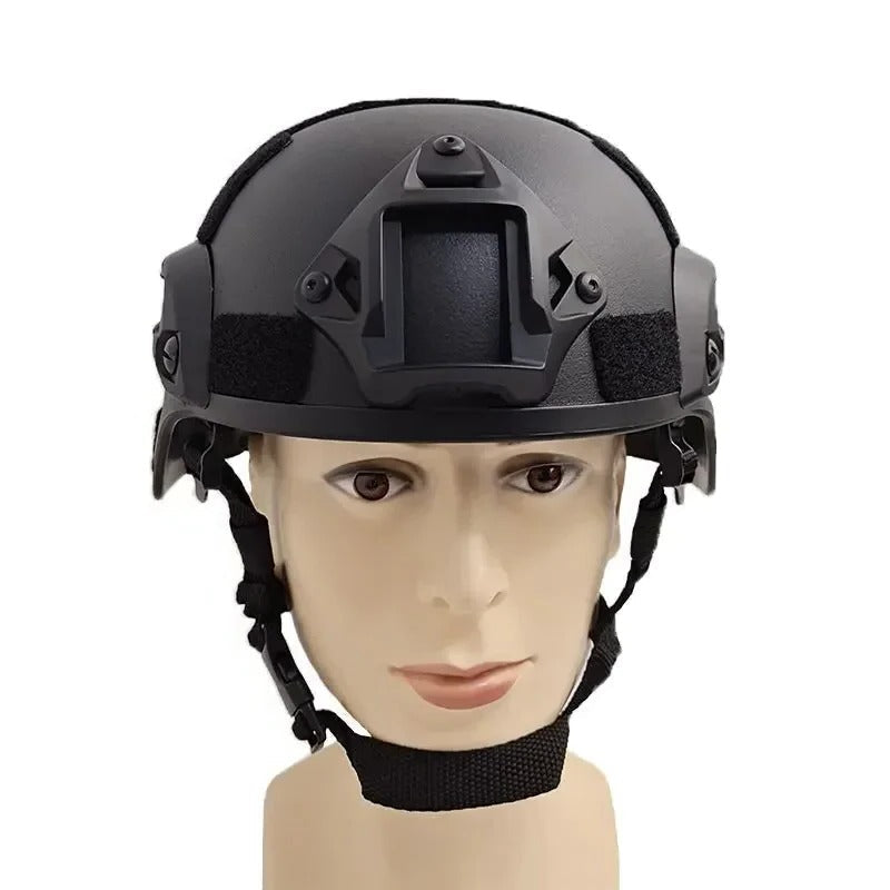 Tactical Helmet with Vented Shell for Outdoor Training