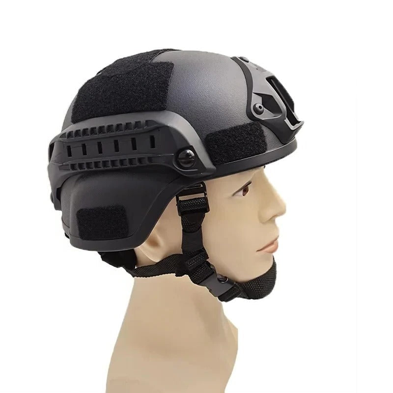 Tactical Helmet with Vented Shell for Outdoor Training