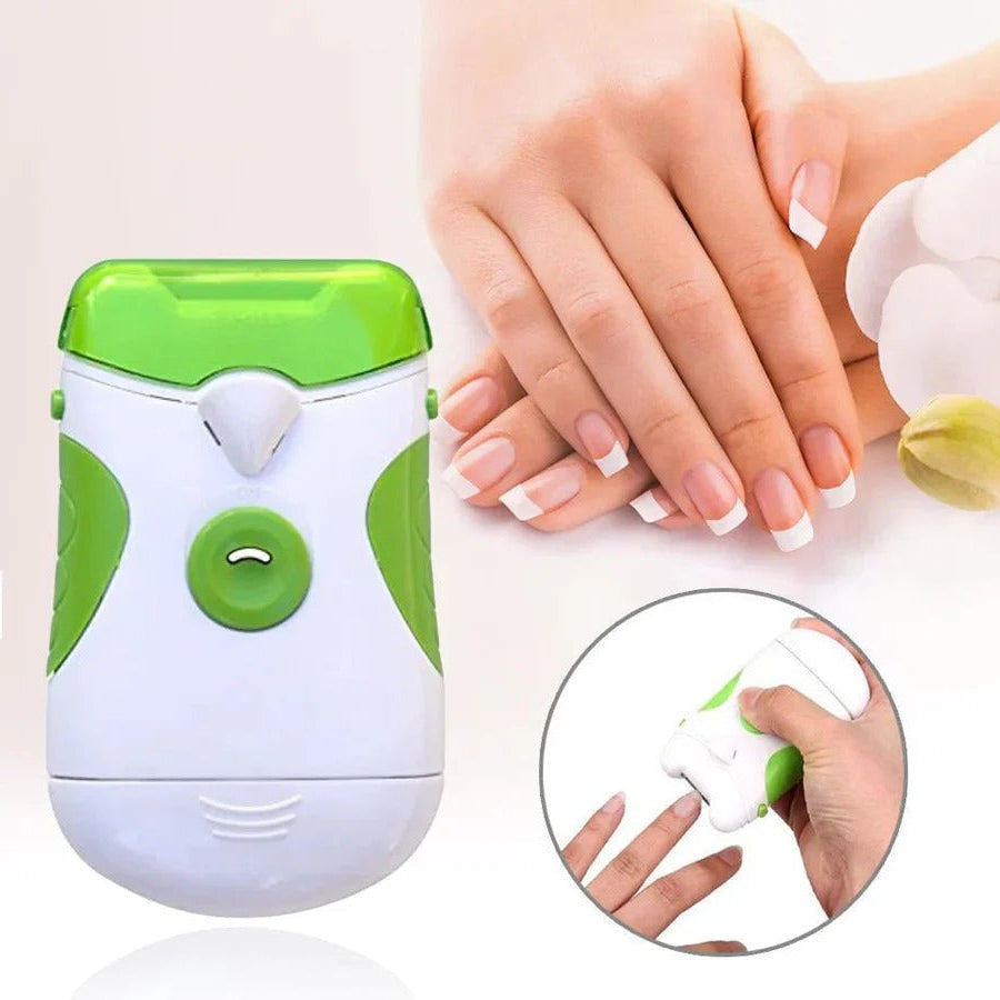 Electric Nail Clipper with LED Light and Rotating Filing Blade