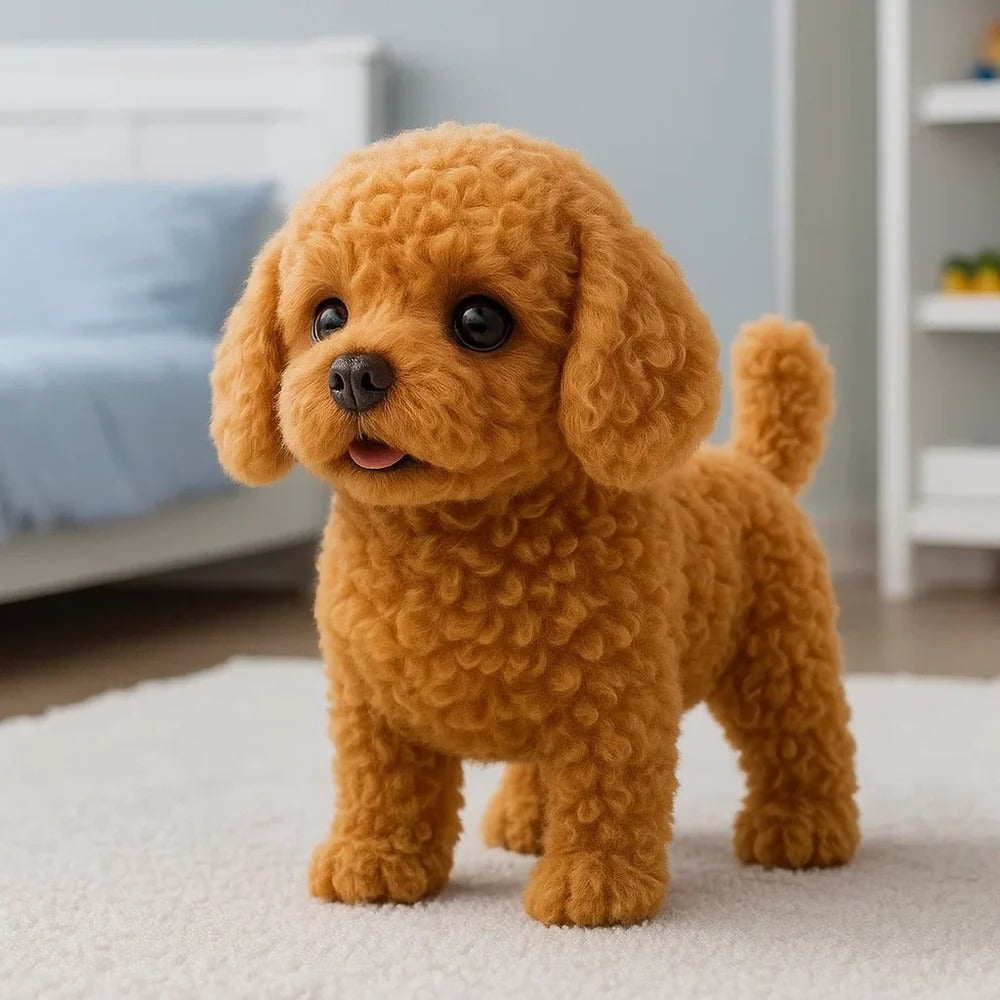 Interactive Plush Puppy with Walking Motion and Sound Effects