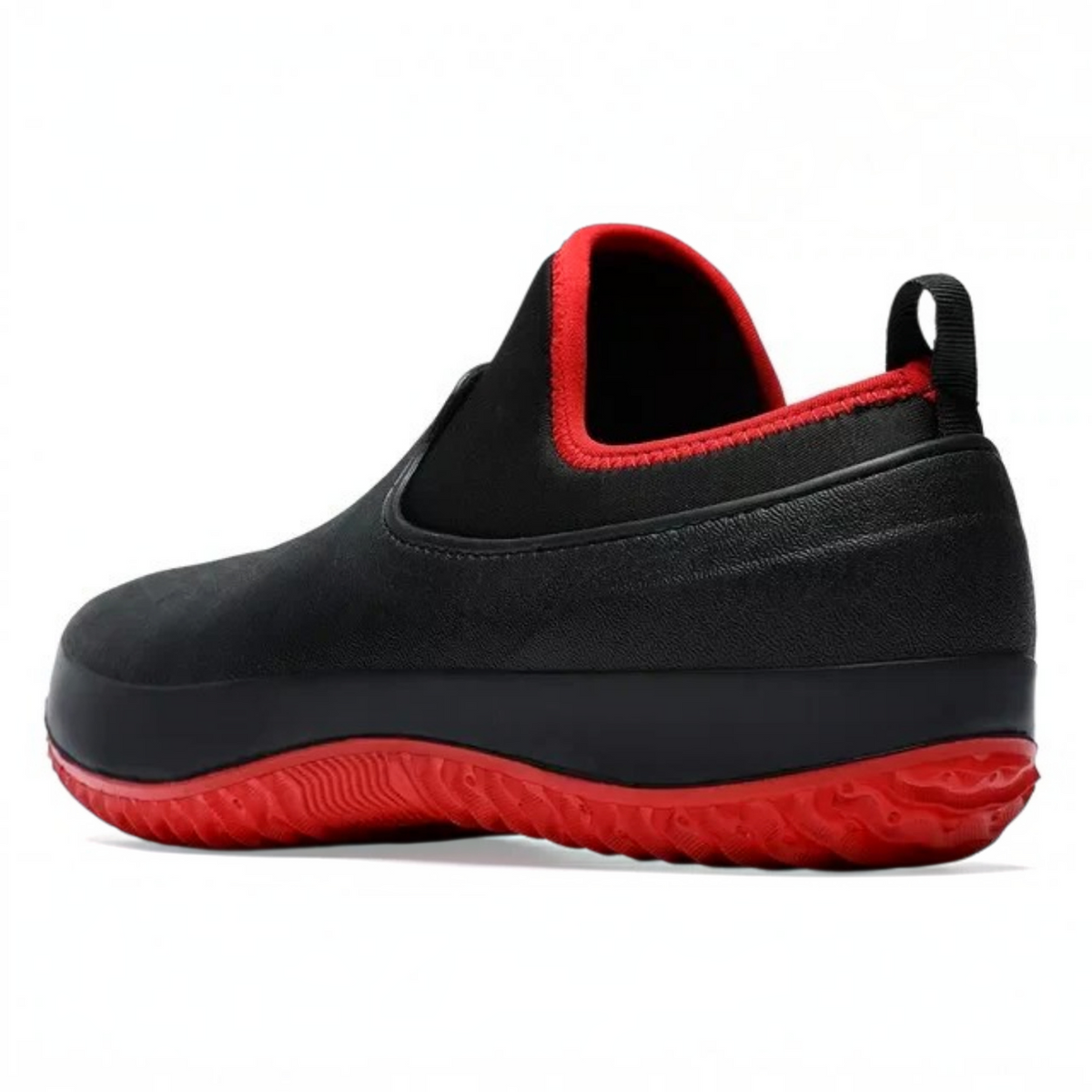 Work Shoes with Water Blocking Outer Layer and Textured Slip Resistant Sole