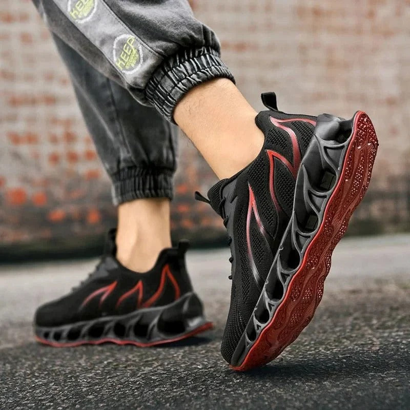Men's Arch Support Walking Shoes with Shock Absorbing Midsole and Wide Toe Box