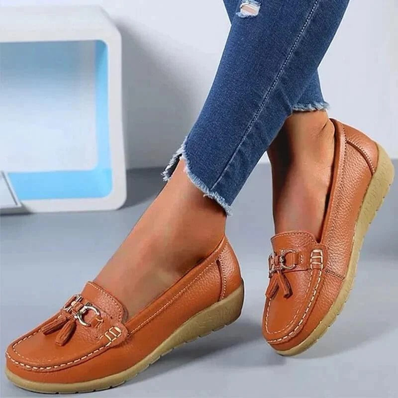 Women's Loafer Shoes for All-Day Wear with Arch Support and Airflow Upper