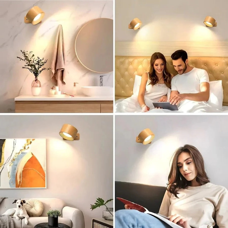 Adjustable Wall Mount Light with Touch Control and Three Color Temperatures
