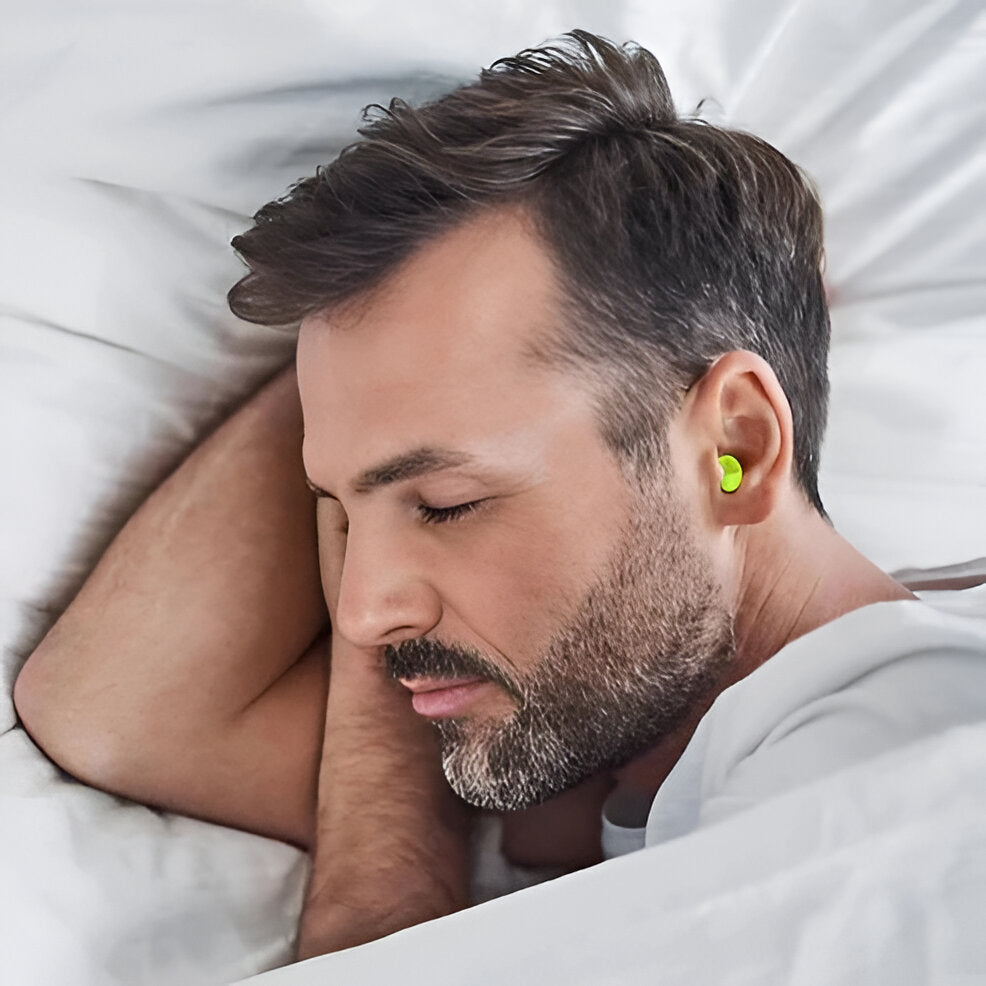 Moldable Silicone Earplugs with 95 Percent Noise Reduction and Hypoallergenic Design for Sleep