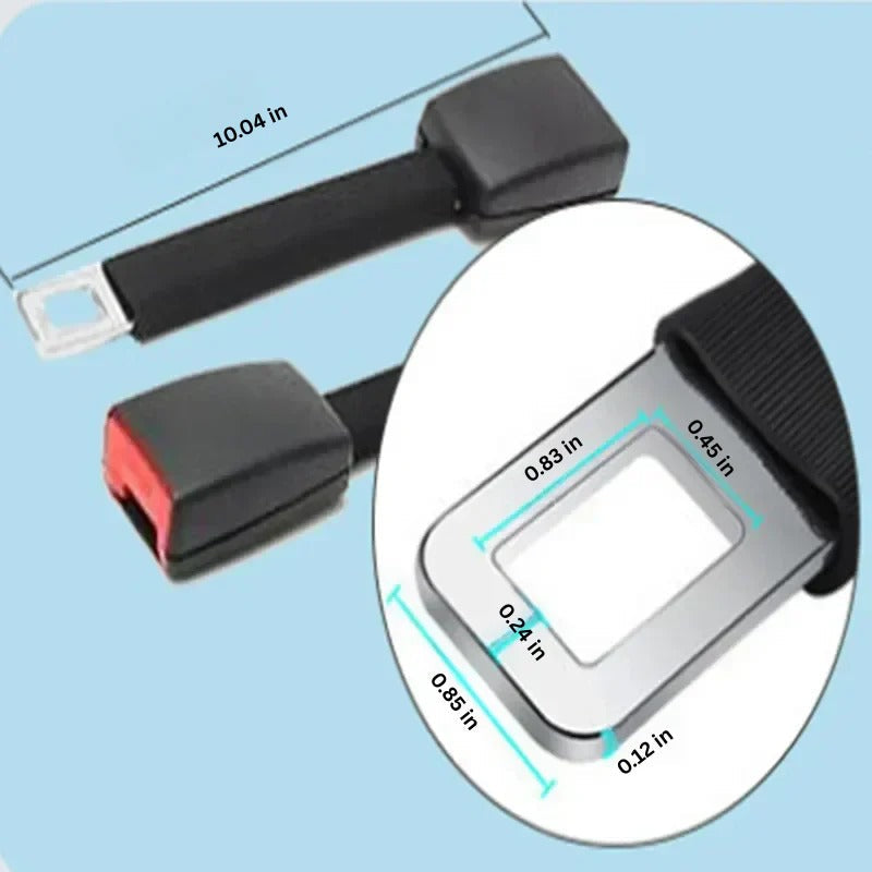 Seat Belt Buckle Extender with Rigid Stem and 11-Inch Reach