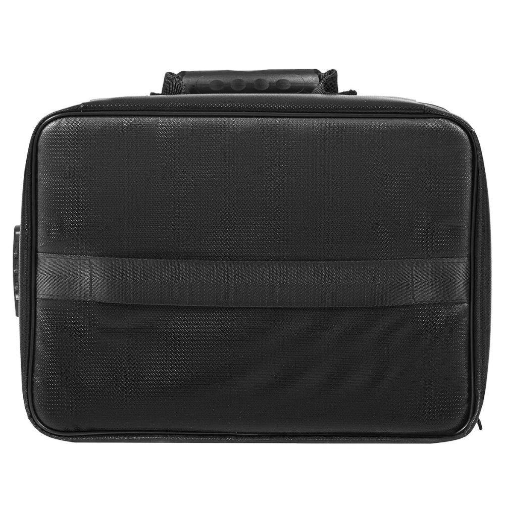 Document Storage Bag with Heat Resistant Material and Locking Closure, 3 Compartments
