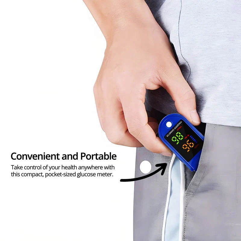 Fingertip Blood Oxygen Monitor with HD LED Display and Pulse Rate