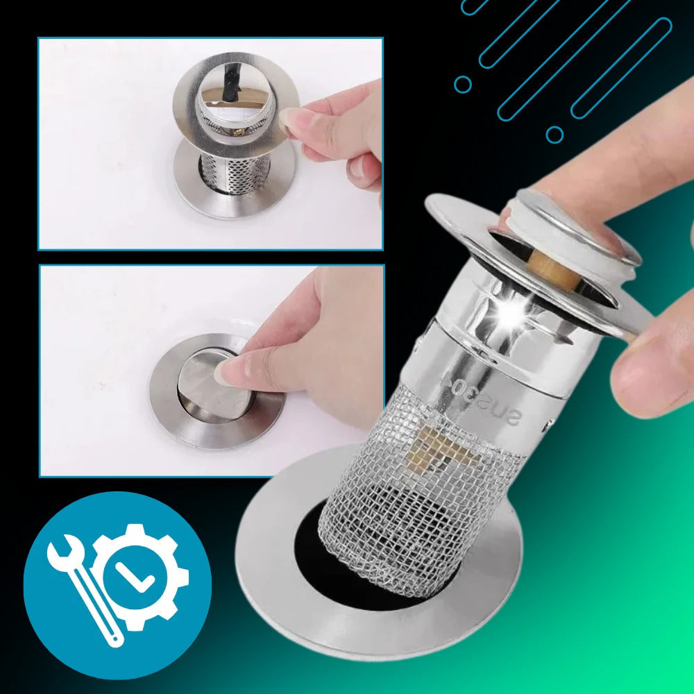 Basket Strainer Sink Stopper with Odor Seal and Pest Barrier