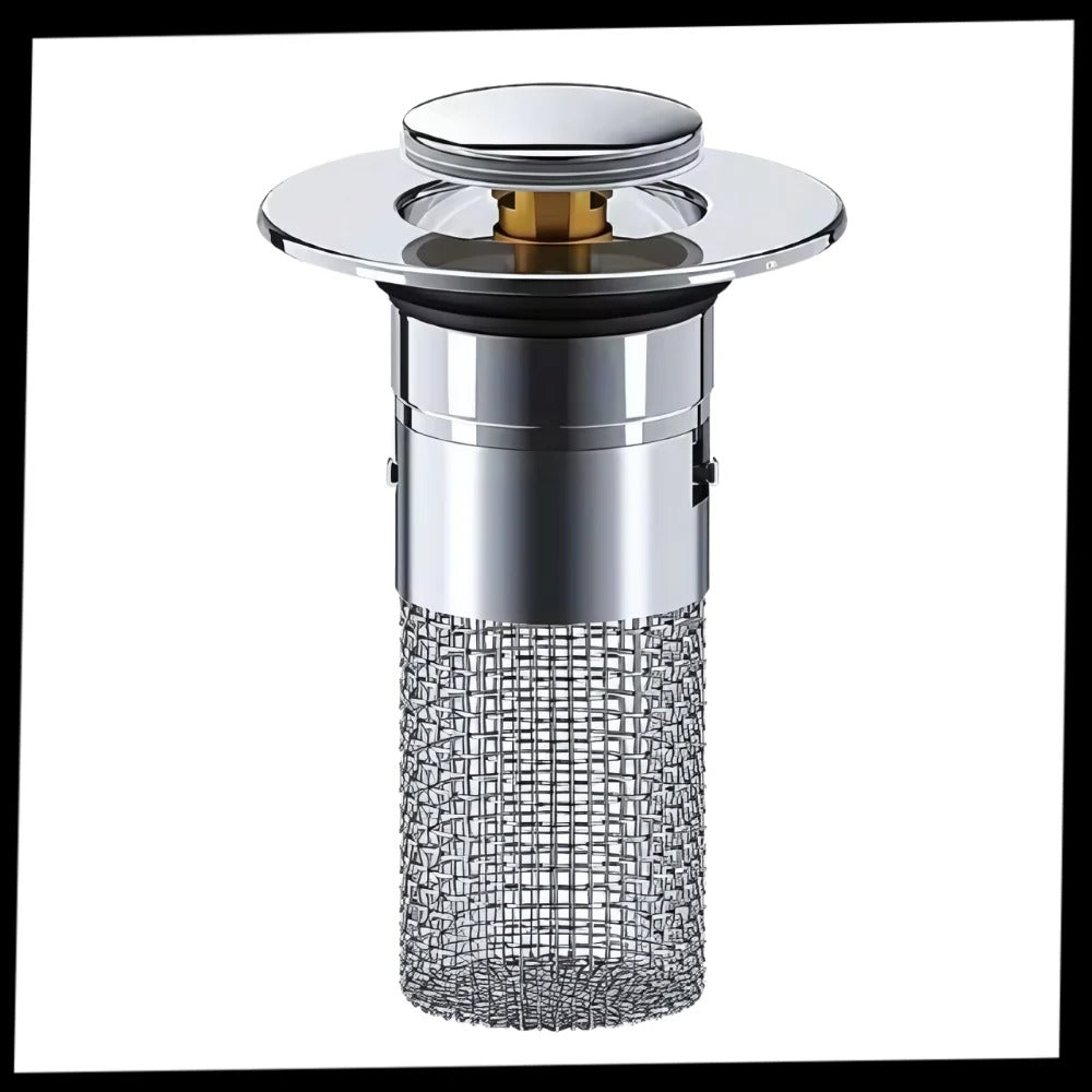 Basket Strainer Sink Stopper with Odor Seal and Pest Barrier