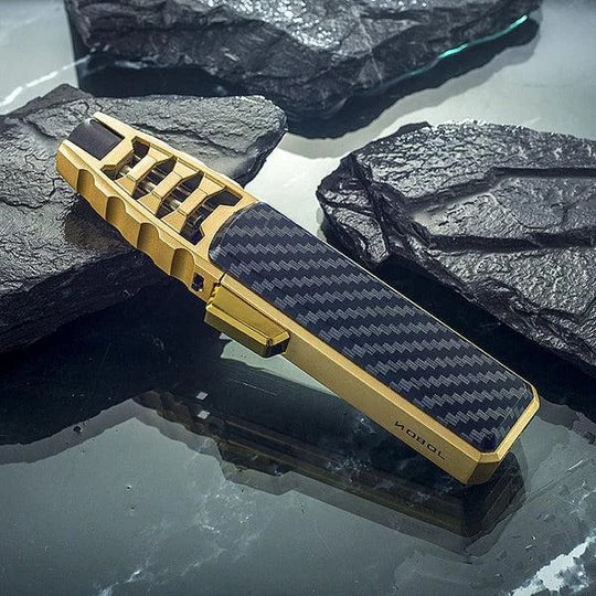 Butane Torch with Adjustable Flame Control and Windproof Blue Flame