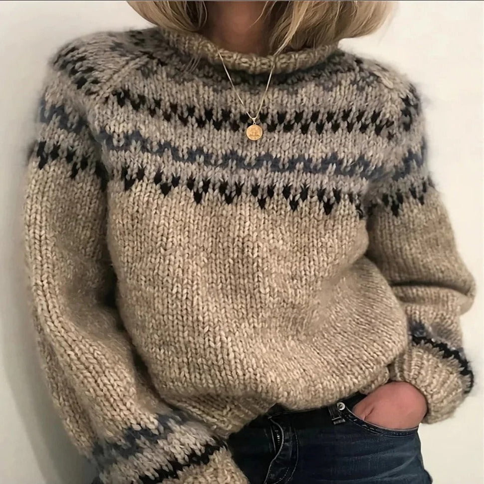 Wool Fleece Turtleneck Sweater with High Neck Coverage and Breathable Insulation