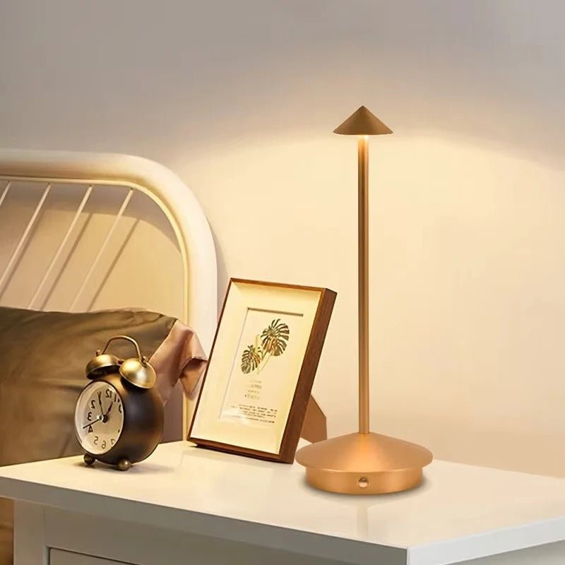 Rechargeable LED Table Lamp with Touch Control and Three Color Temperatures - Alverraliving
