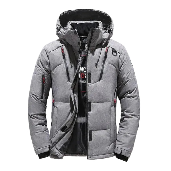 Insulated Winter Coat with Removable Hood and Full Zip Front in Five Colors