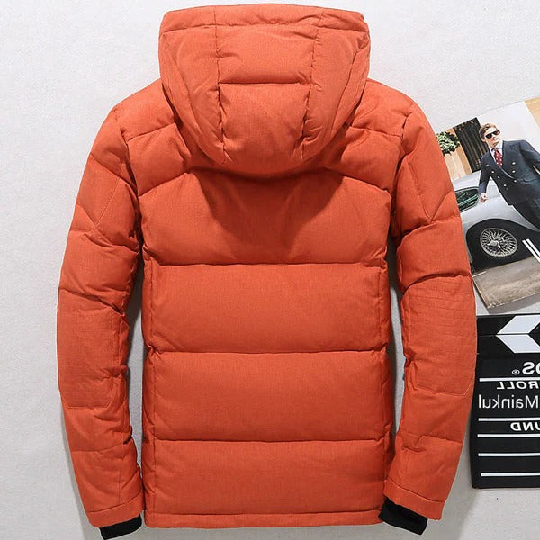 Insulated Winter Coat with Removable Hood and Full Zip Front in Five Colors