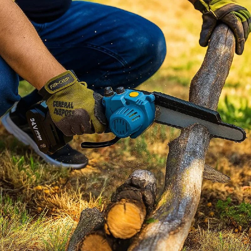 Cordless Electric Chainsaw with 1000W Motor and 30-Minute Battery Runtime