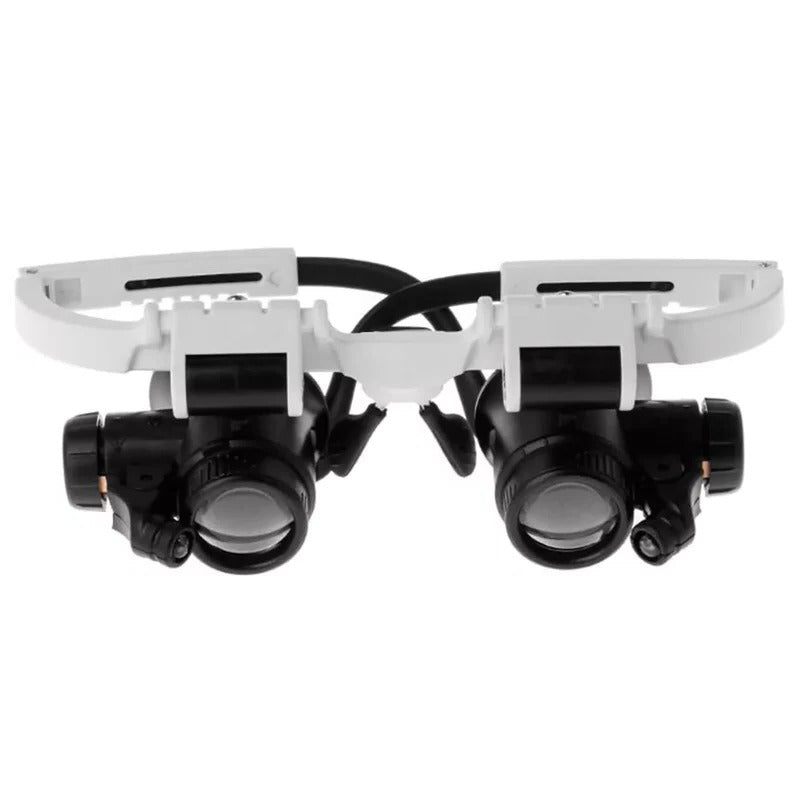 Magnifying Glasses with Dual LED Lights and Interchangeable Lenses