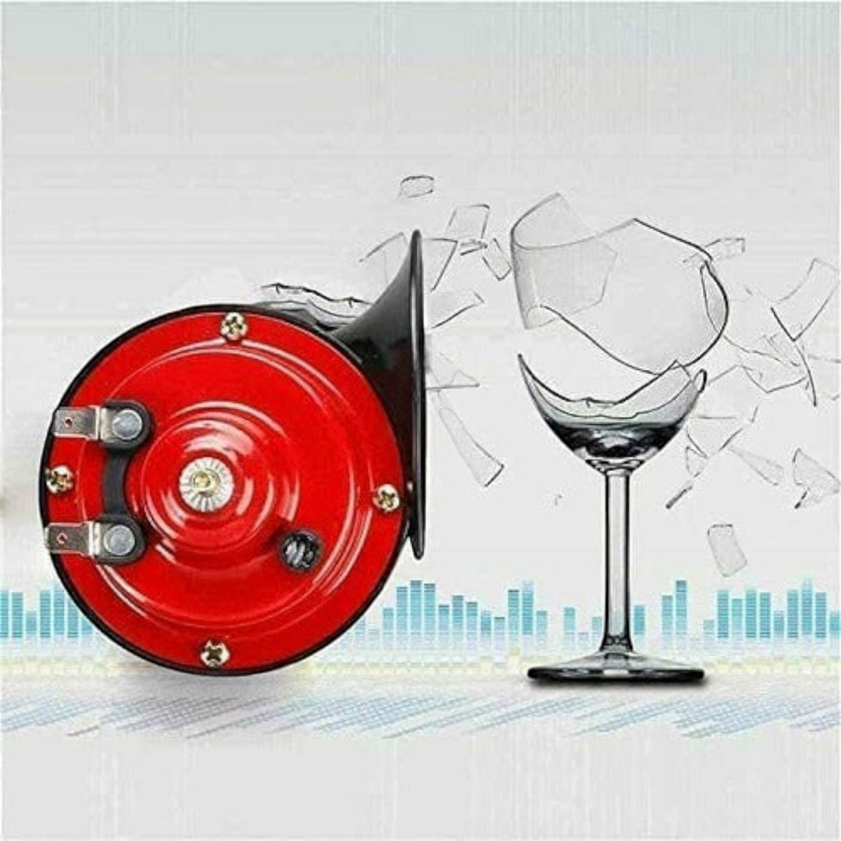 300dB Train Horn with Built-In Compressor and Snail Chamber for 12V Vehicles