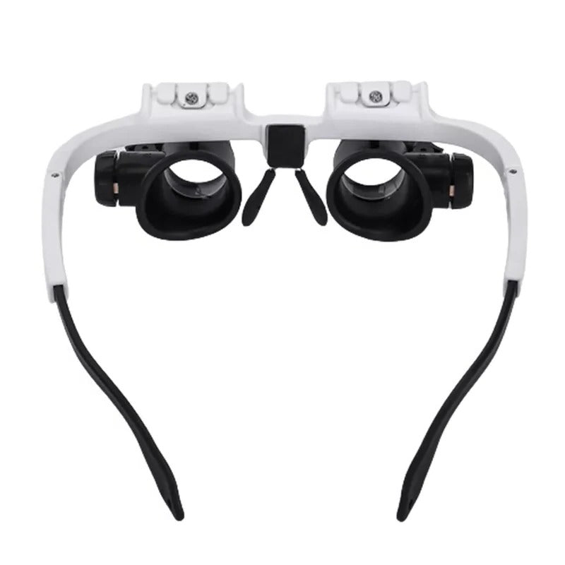 Magnifying Glasses with Dual LED Lights and Interchangeable Lenses