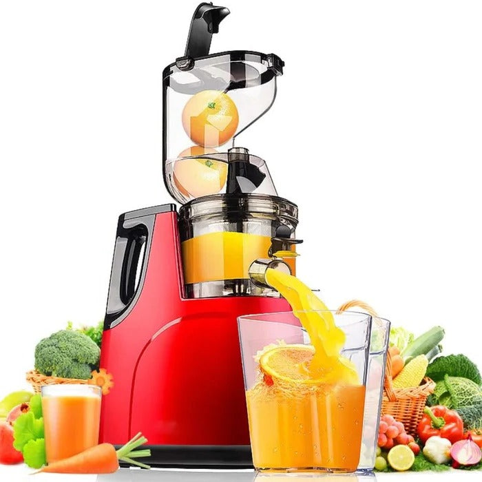 Cold Press Juicer with 90mm Feed Chute and Pulp Separation, DC Motor