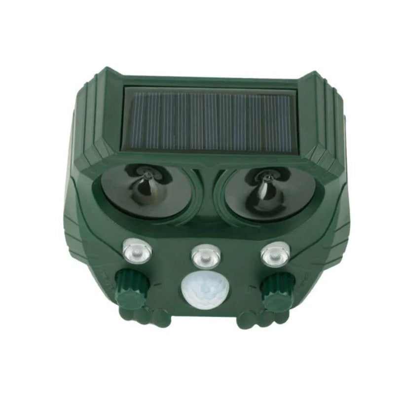Motion Activated Animal Repellent with Ultrasonic Waves and Infrared Light for Cats, Foxes, Rats and Squirrels