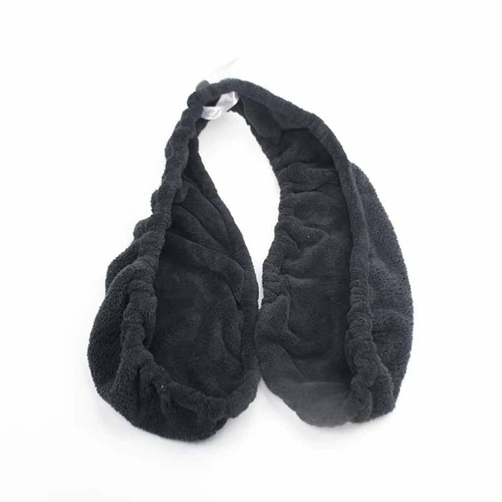 Terry Towel Bra with Open Back Design and Adjustable Elastic Cord