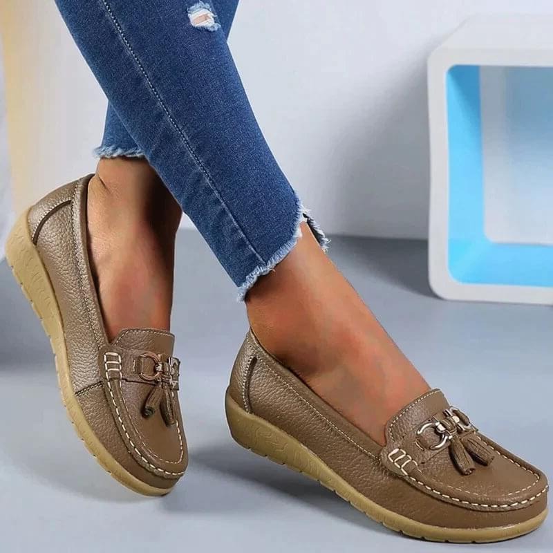 Women's Loafer Shoes for All-Day Wear with Arch Support and Airflow Upper
