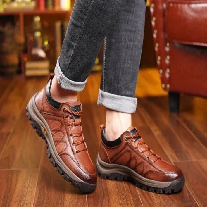 Men Arch Support Shoes with Cushioned Foam Insole and Anti Slip Rubber Sole