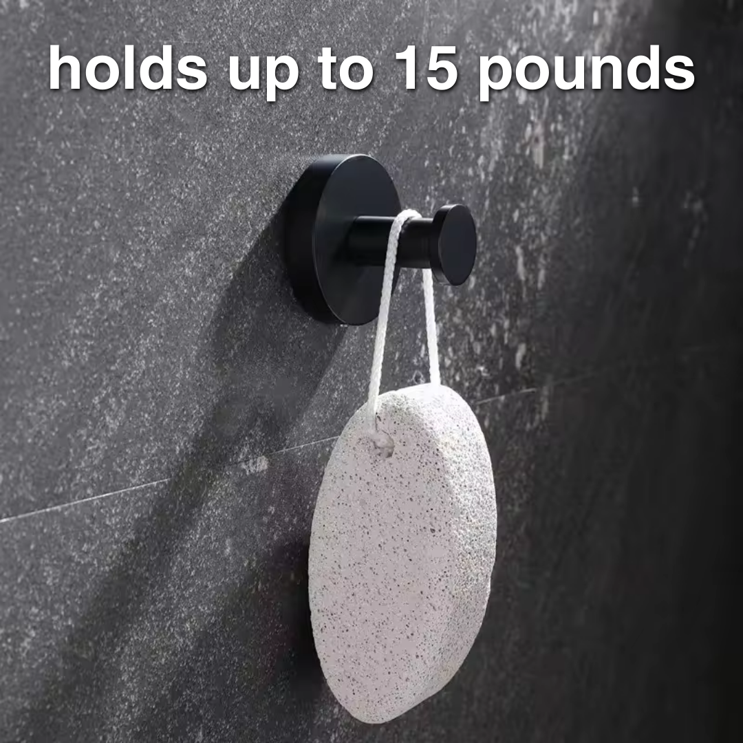 Suction Hook with 15lb Capacity for Smooth Surfaces, Tool Free Installation