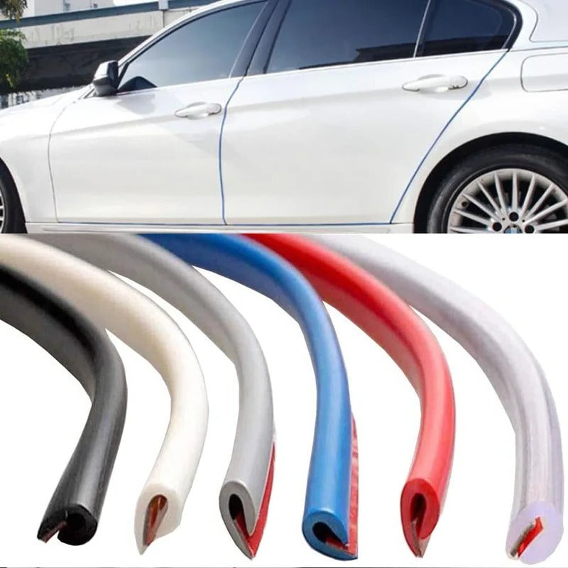 Door Edge Guard Strip with U-Shaped Channel, 16.4 Feet for Universal Vehicle Fit