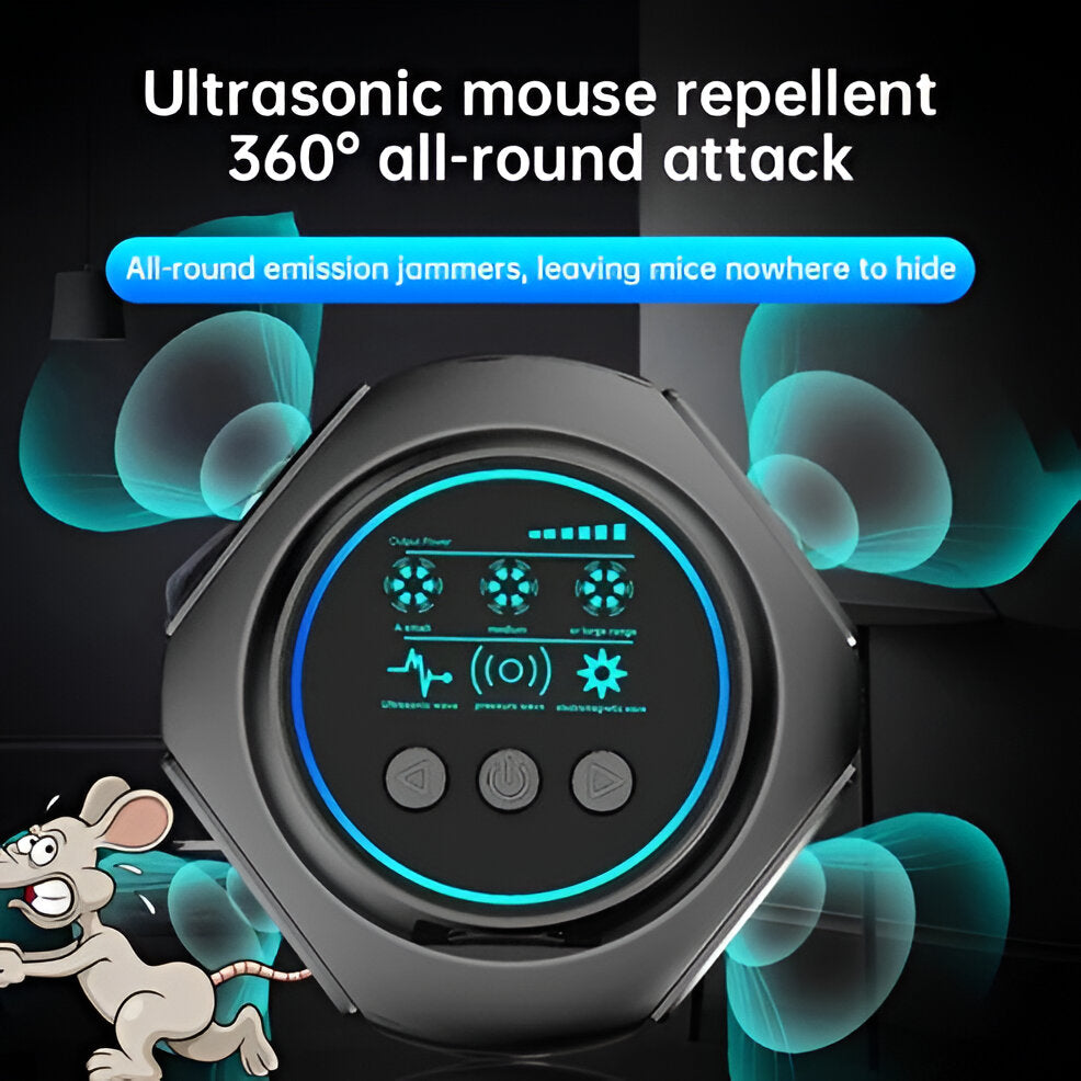 Ultrasonic Pest Repeller with 3,200 Square Foot Coverage for Spiders and Crawling Insects