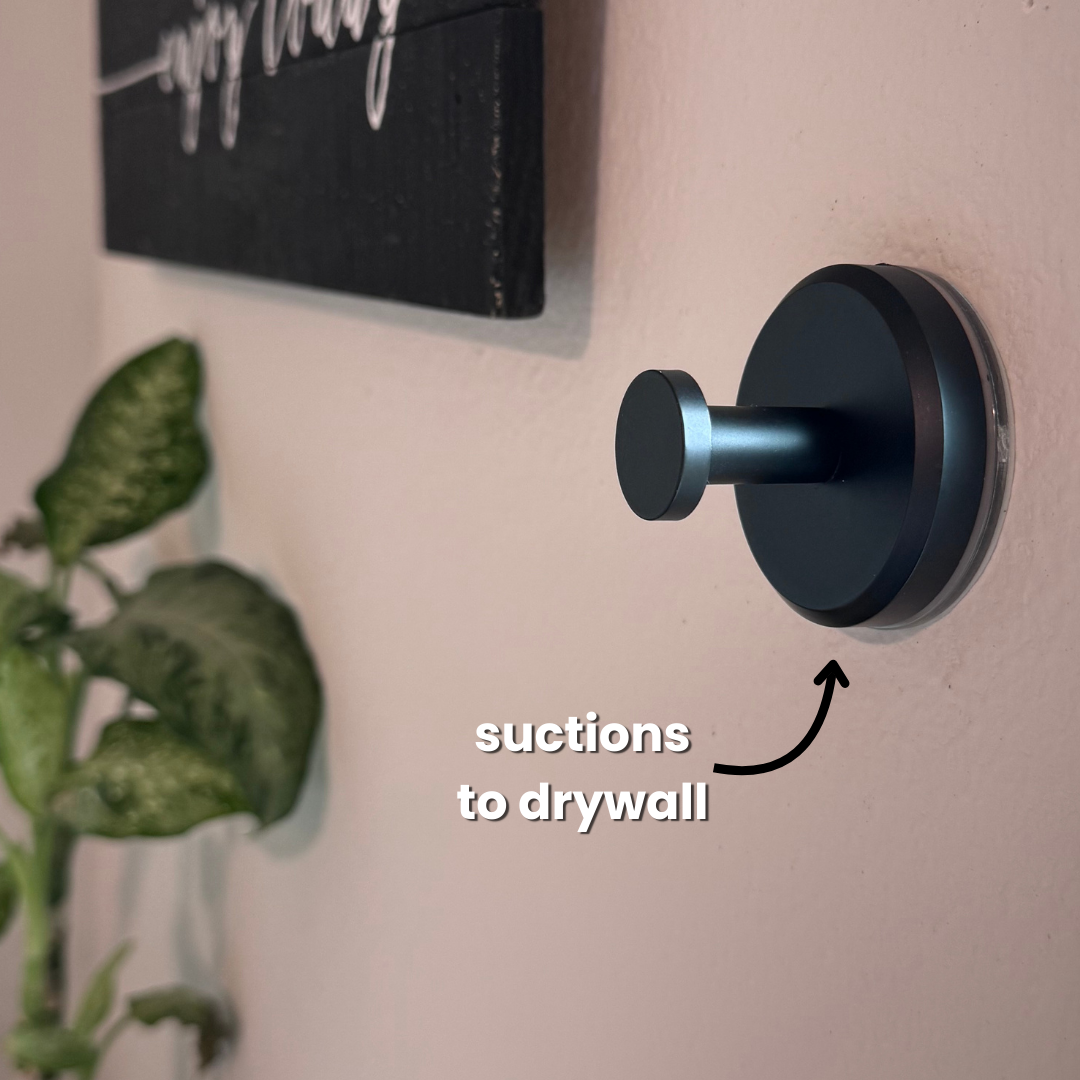 Suction Hook with 15lb Capacity for Smooth Surfaces, Tool Free Installation