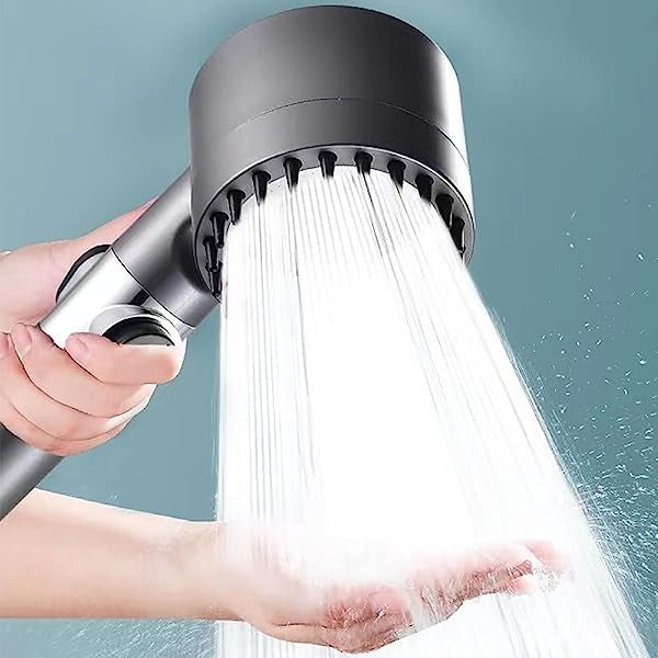 High Pressure Showerhead with Nine Layer Filtration and Push Button Control