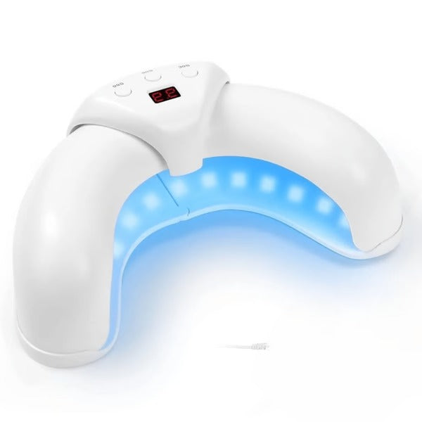 LED Nail Care Device with Dual Wavelength Light and Automatic Sessions