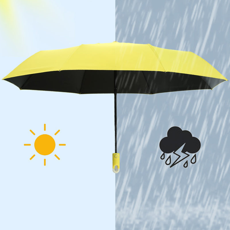 Automatic Opening Umbrella with Rotating Hook Handle and Water Repellent Canopy