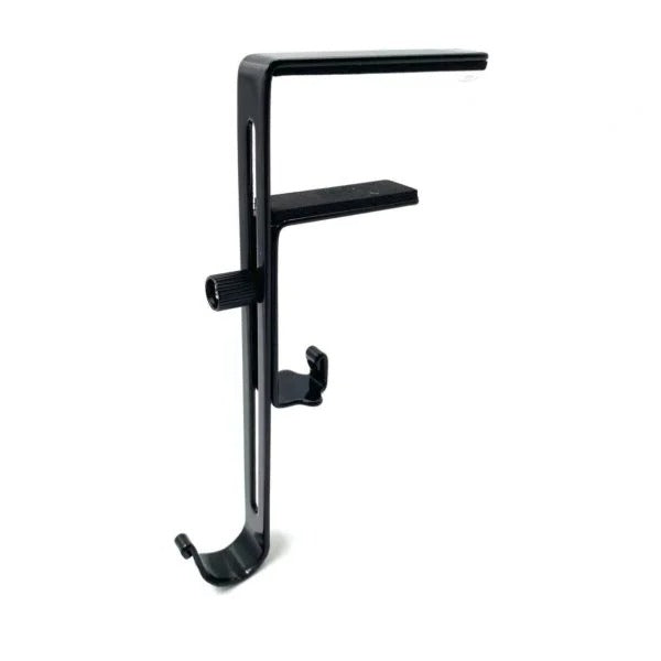 Dual Hook Mantle Holder with Adjustable Extension Rod and Rubber Grip Pads