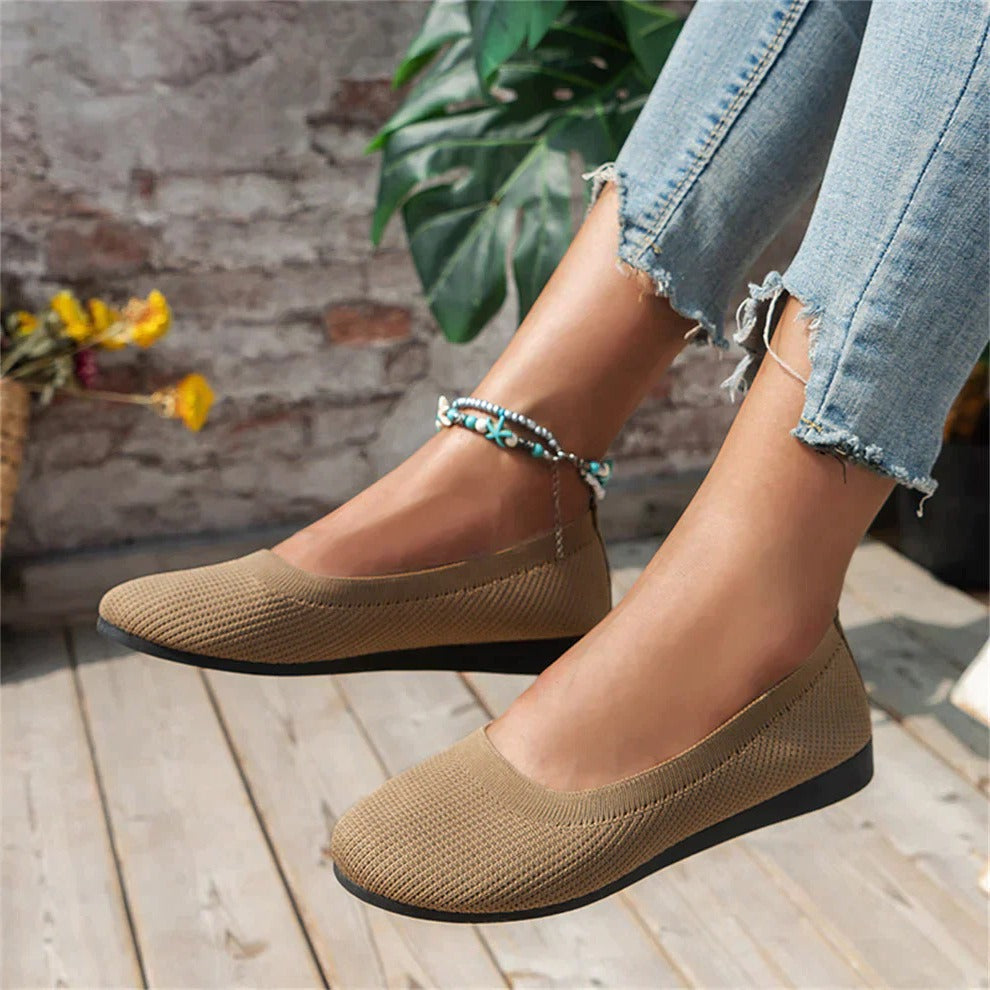Slip-On Shoes with Memory Foam Insole and Arch Support, 5-Degree Toe Box