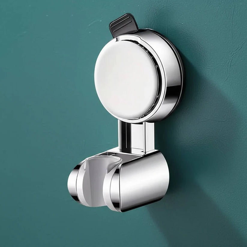 Adjustable Shower Head Holder with Suction Cup Mount and 360 Degree Rotation